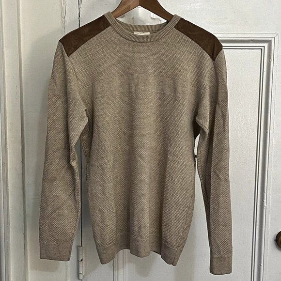 Men's Octobre Editions beige (tan) wool sweater size L - Picture 1 of 5